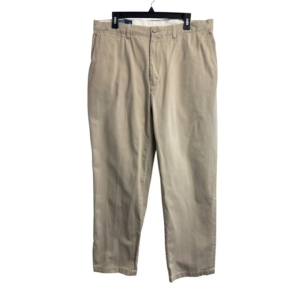 Polo Ralph Lauren Prospect Pant Mens 36X31 Khaki Tan Cotton Chino Straight Leg